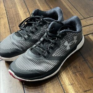 Under Armour Black and Gray Athletic Shoes with Breathable Mesh